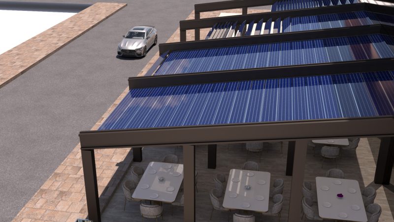 Vila Foldable Solar Panel System Pergola Manufacturer